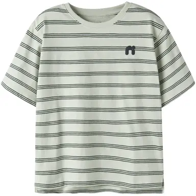 T-shirt streep Voby (pale aqua garden topiary)