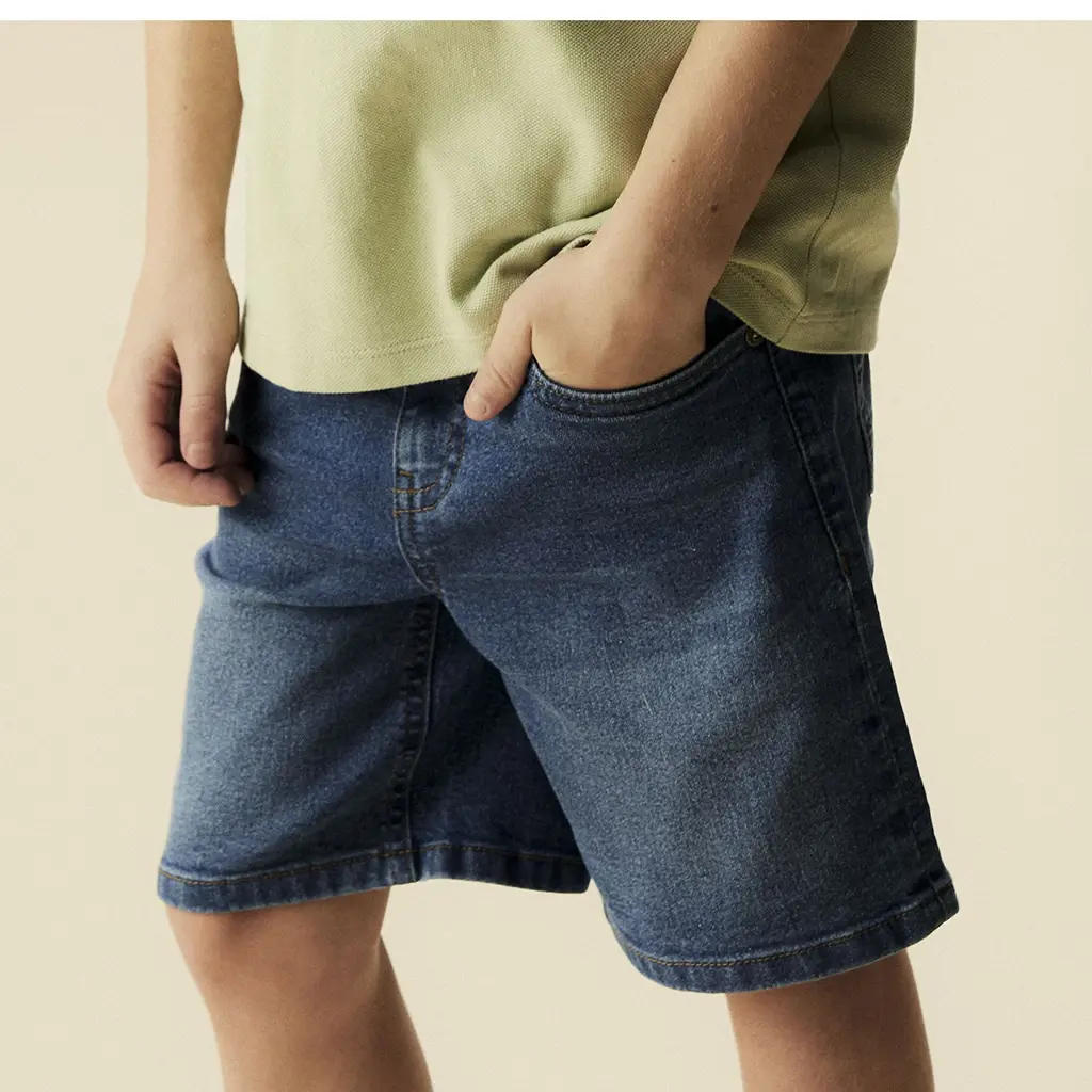 Korte broek jeans STRAIGHT FIT Ryan (medium blue denim)