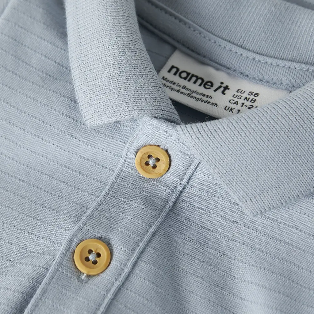 Polo rompertje Hofman (blue fog)