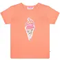 Someone T-shirt Lou pailletten (coral)