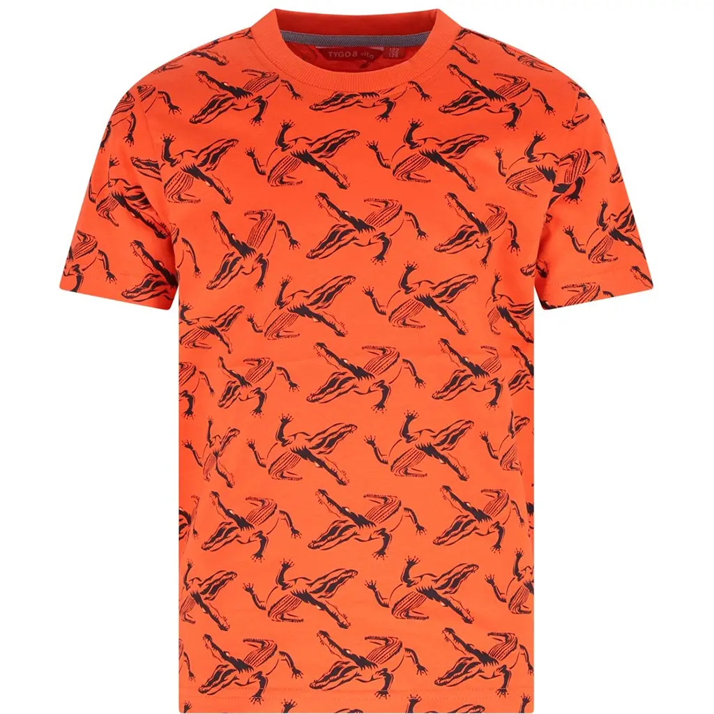 T-shirt Thijs (mandarin red)