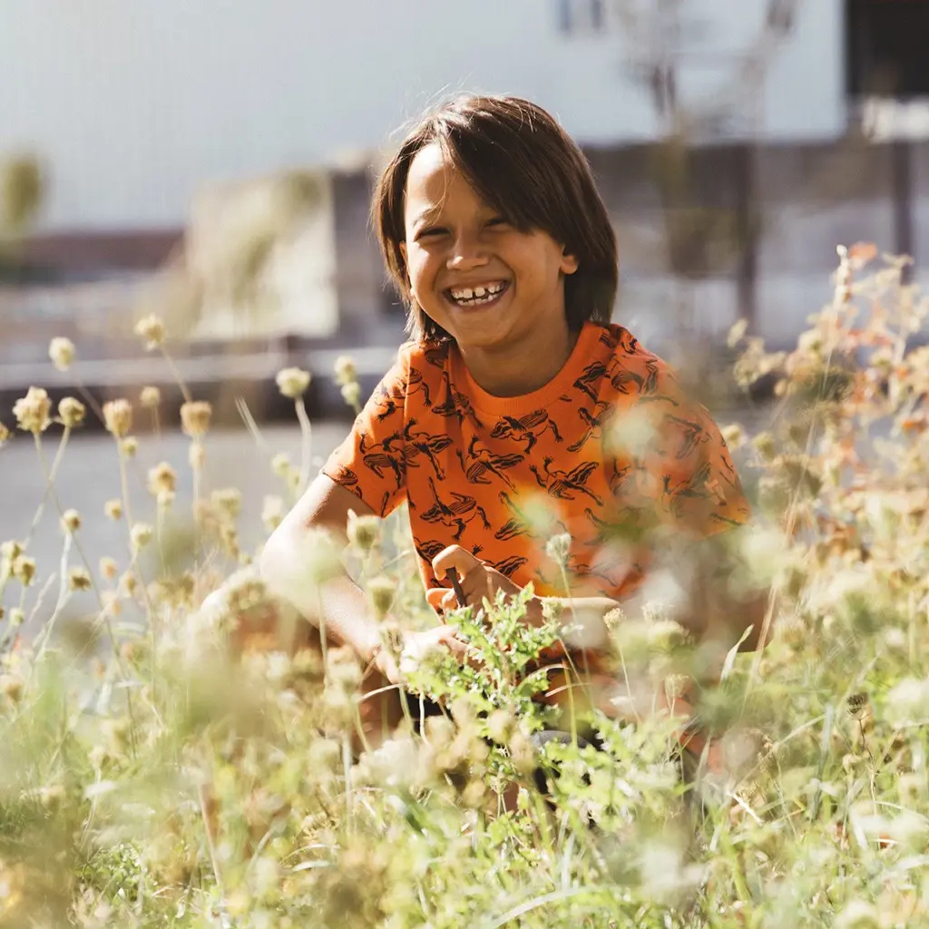 T-shirt Thijs (mandarin red)