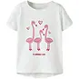 Name It T-shirt Vix (bright white flamingo love)