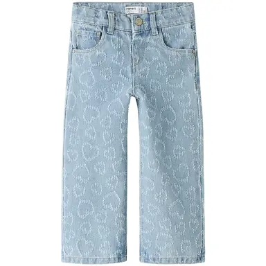 Jeans WIDE LEG harten Rose (light blue denim)