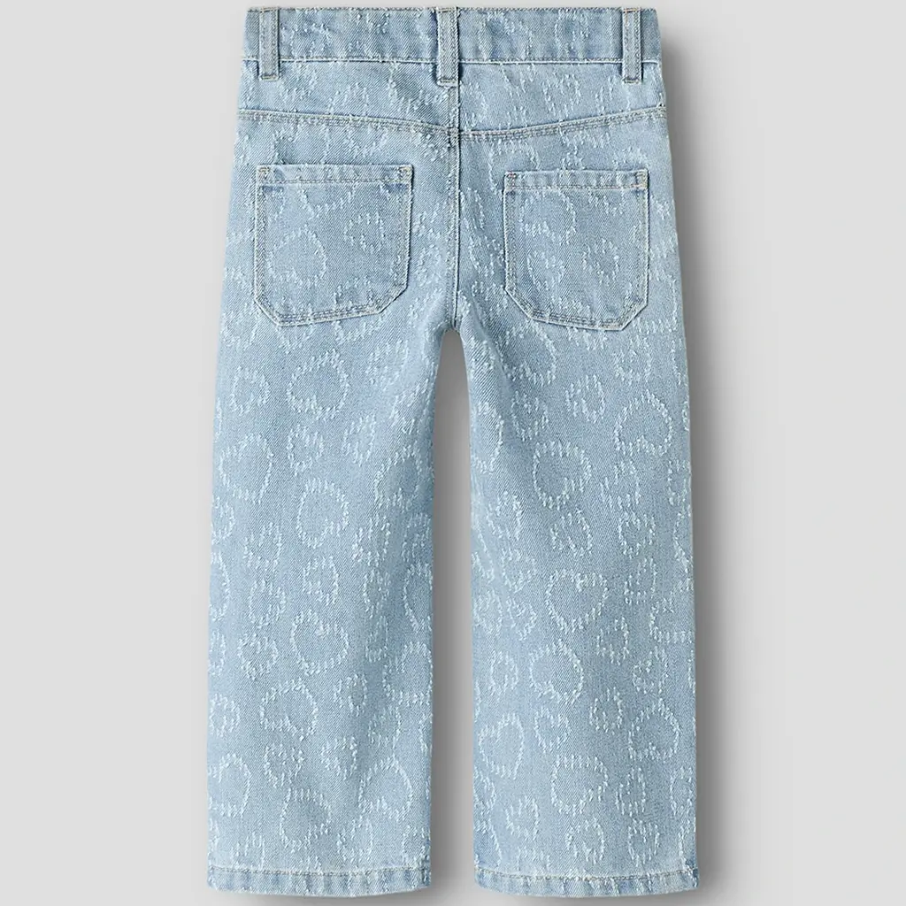 Jeans WIDE LEG harten Rose (light blue denim)