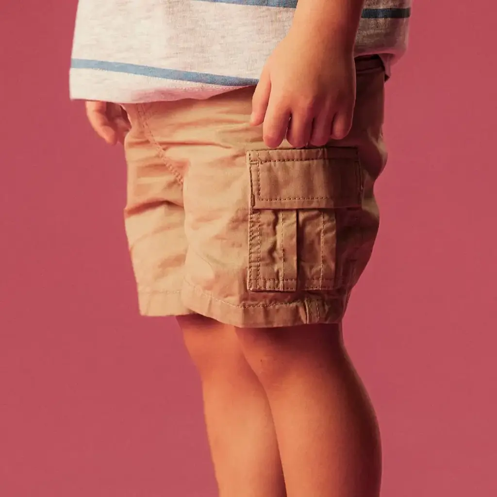 Korte broek cargo STRAIGHT FIT Ryan (aluminium)