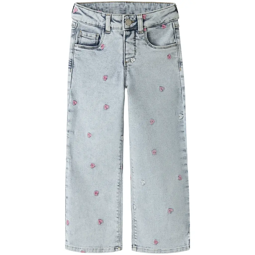 Jeans WIDE LEG Rose (light blue bleached denim)
