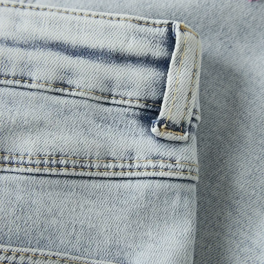 Jeans WIDE LEG Rose (light blue bleached denim)