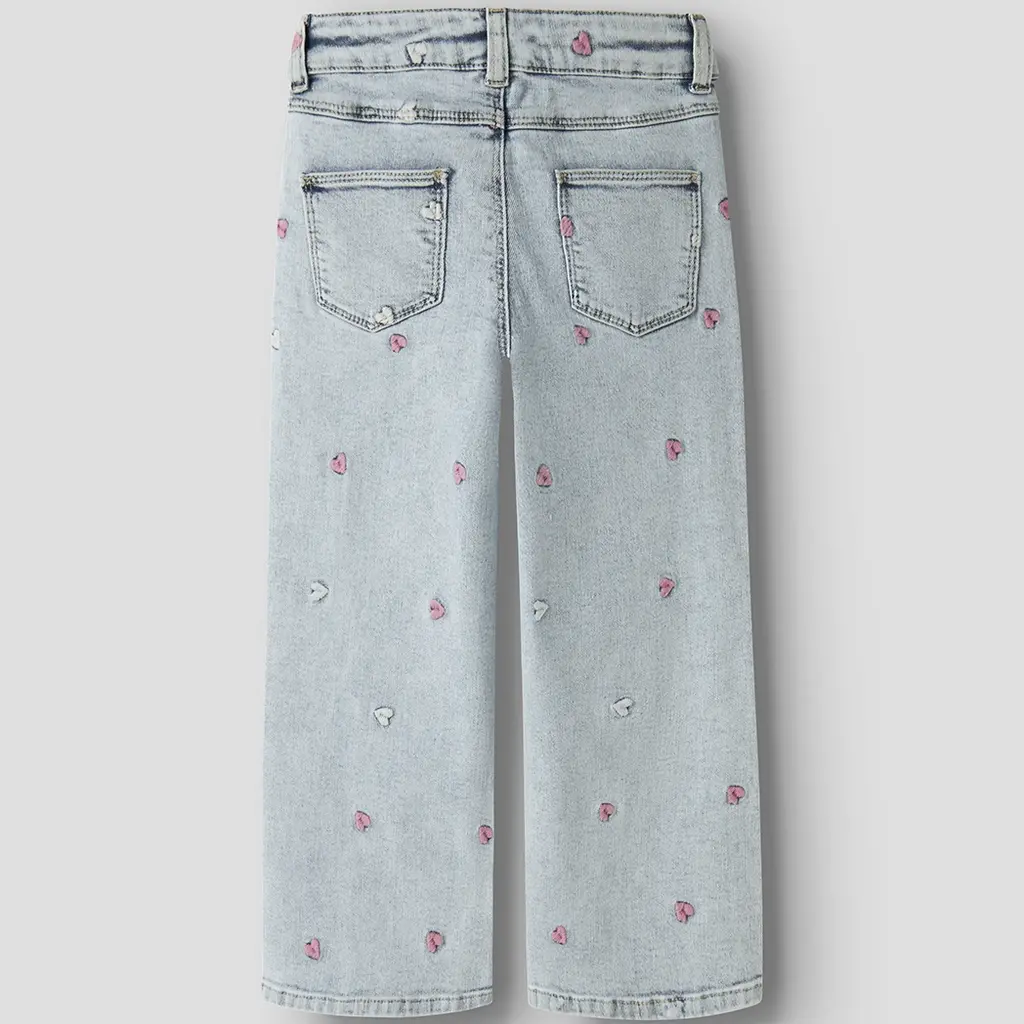 Jeans WIDE LEG Rose (light blue bleached denim)
