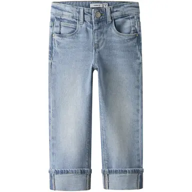 Jeans STRAIGHT/FOLD Rose (light blue denim)