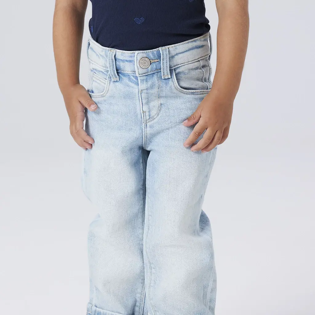 Jeans STRAIGHT/FOLD Rose (light blue denim)