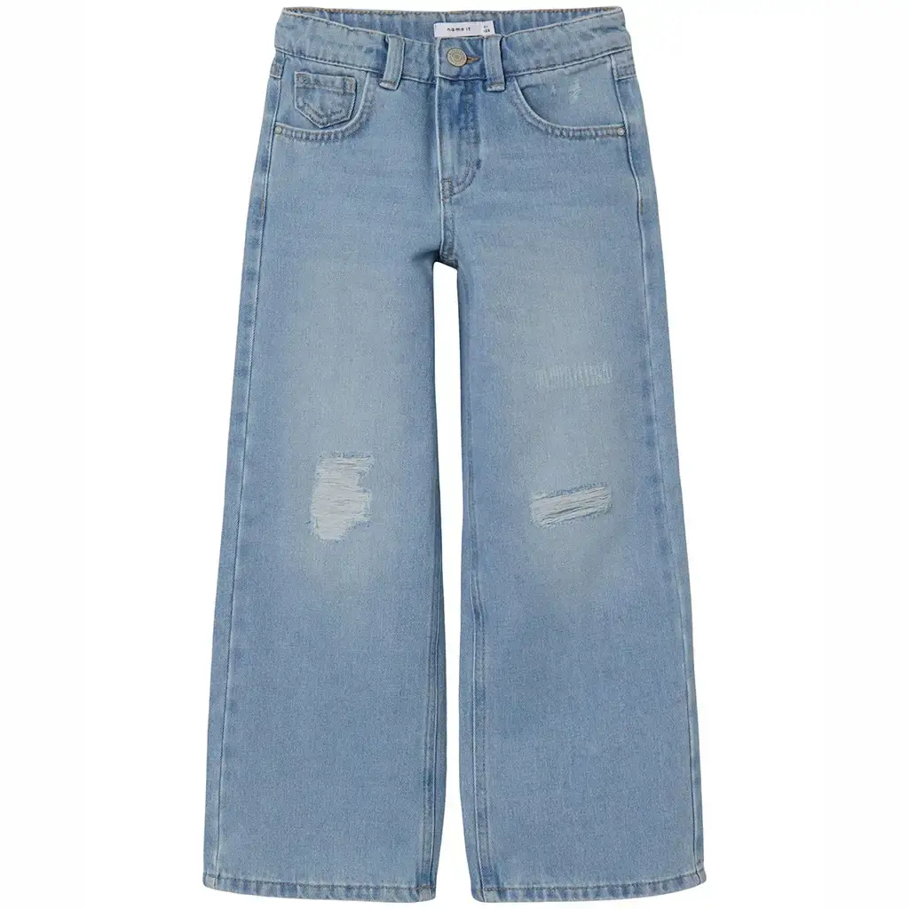 Broek wide fit Rose (light blue denim)