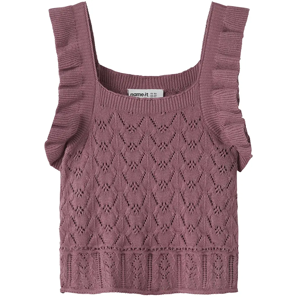 Gebreid topje (mesa rose)