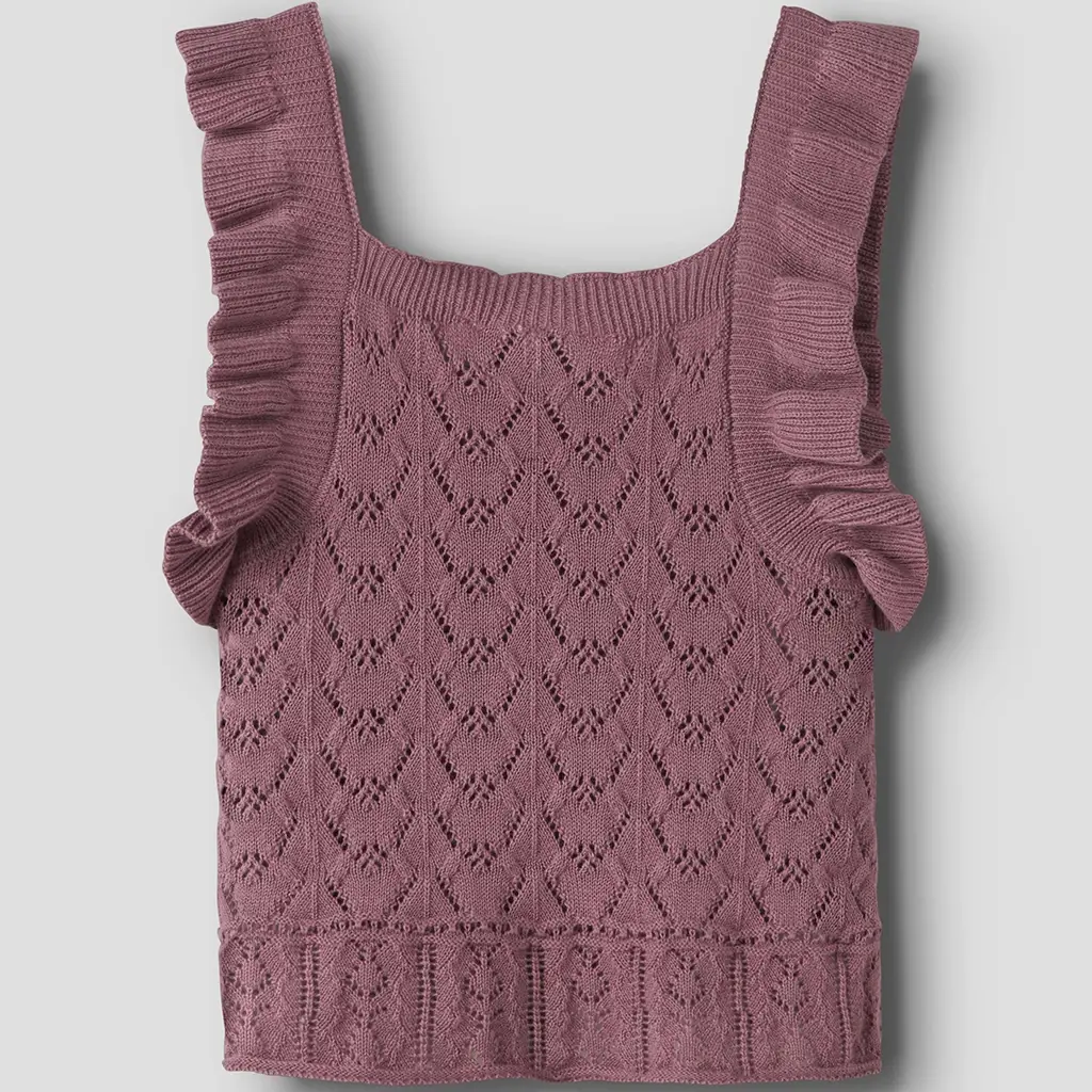 Gebreid topje (mesa rose)