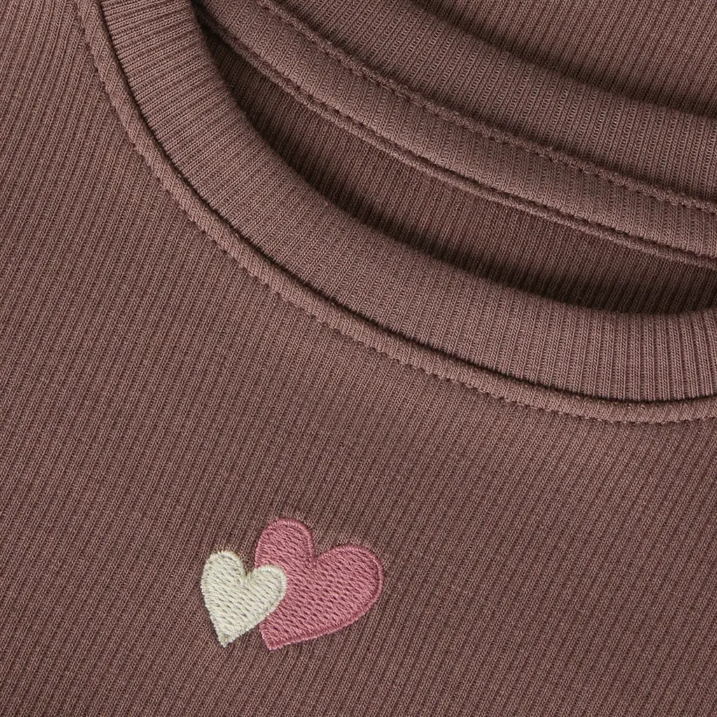 T-shirt rib Hanilia (marron)