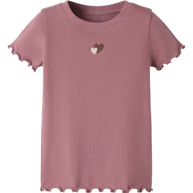 T-shirt rib Hanilia (mesa rose)