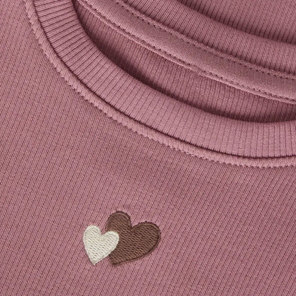 T-shirt rib Hanilia (mesa rose)