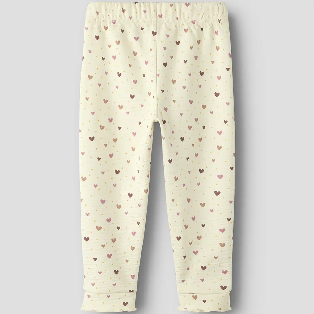 Joggingbroek hartje Hayla (alond milk)