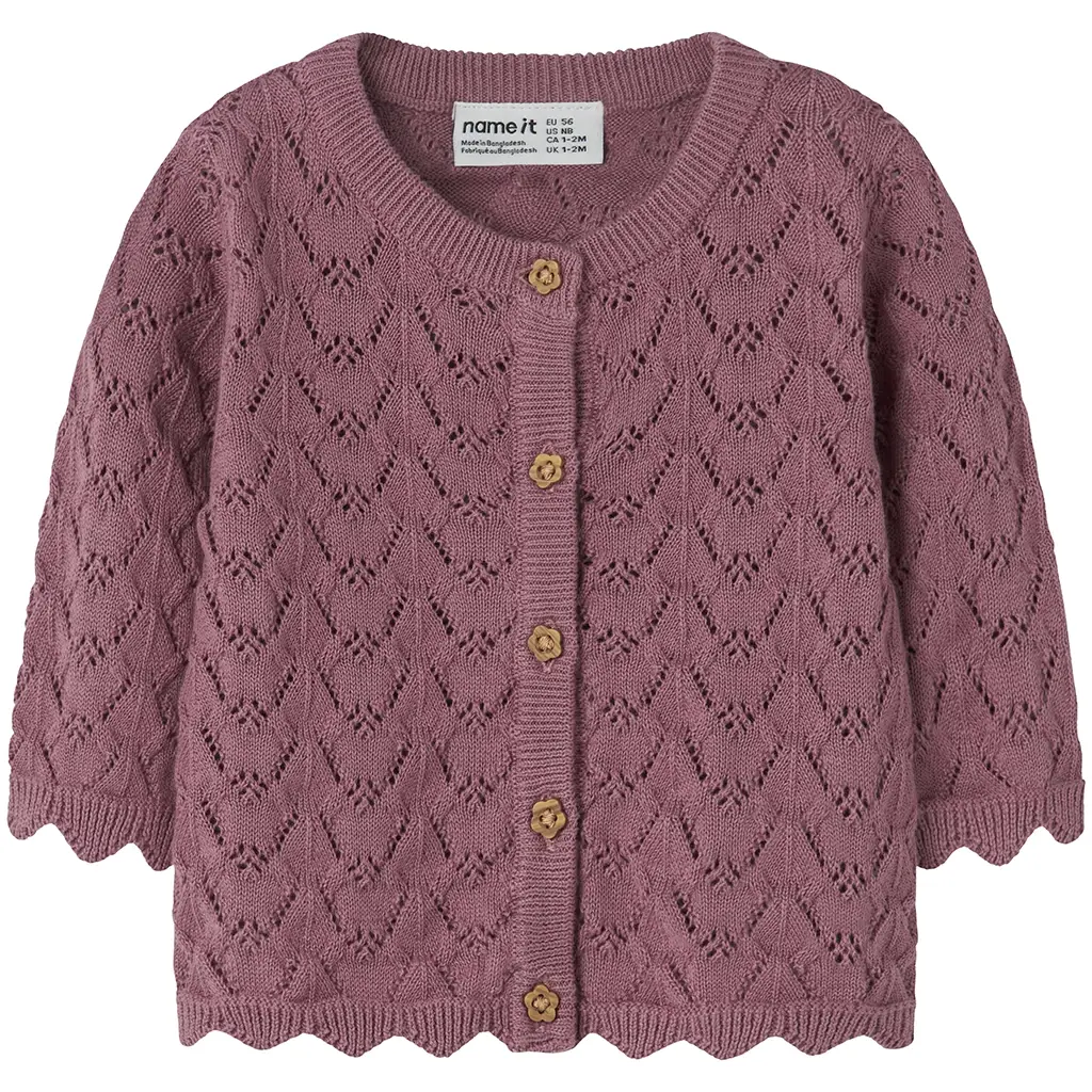 Gebreid vestje Harriet (mesa rose)