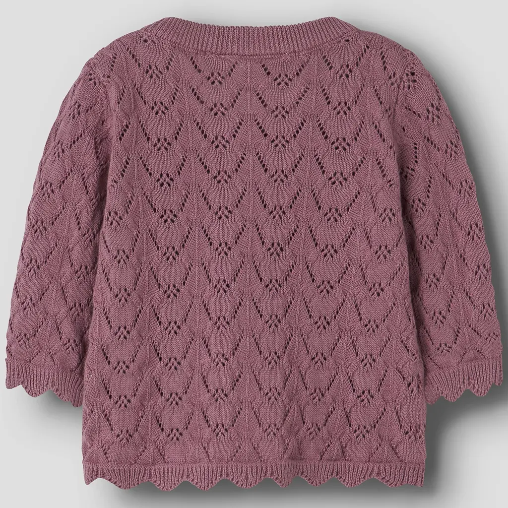 Gebreid vestje Harriet (mesa rose)