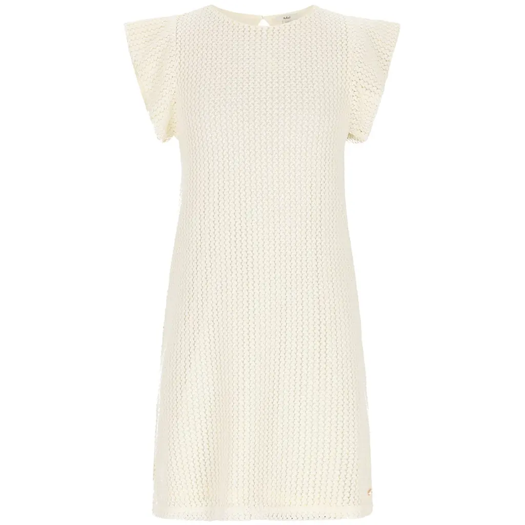 Gehaakt jurkje Myra (pearled ivory)