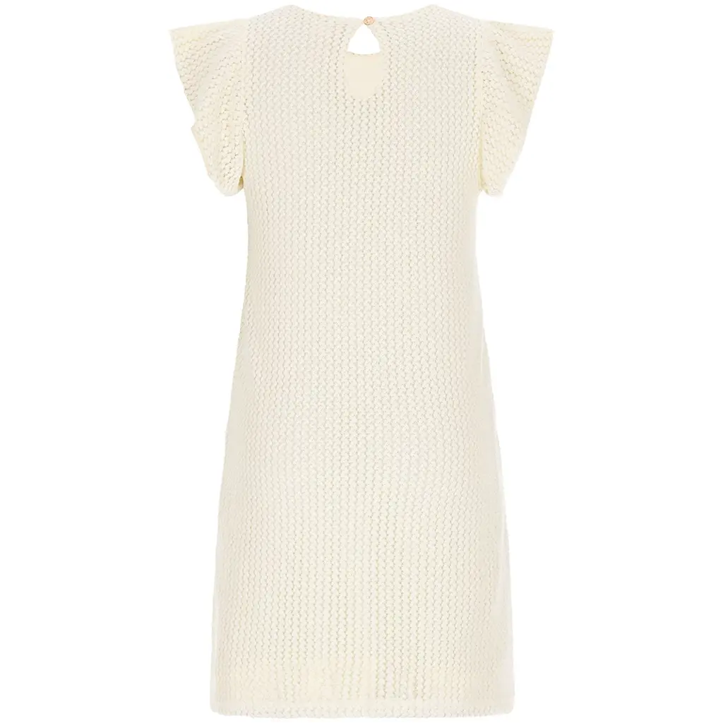 Gehaakt jurkje Myra (pearled ivory)