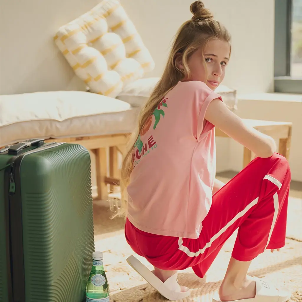 T-shirt Kasis backprint (peach blossom)