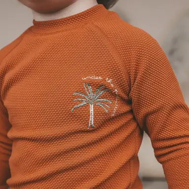 Zwemshirt Solid (bombay brown)