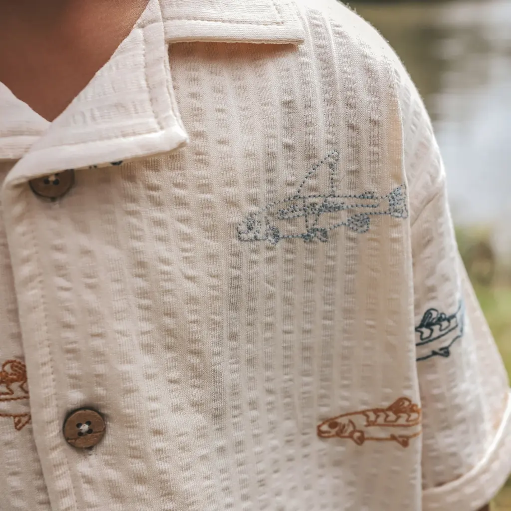 Overhemd loose fit (white swan)