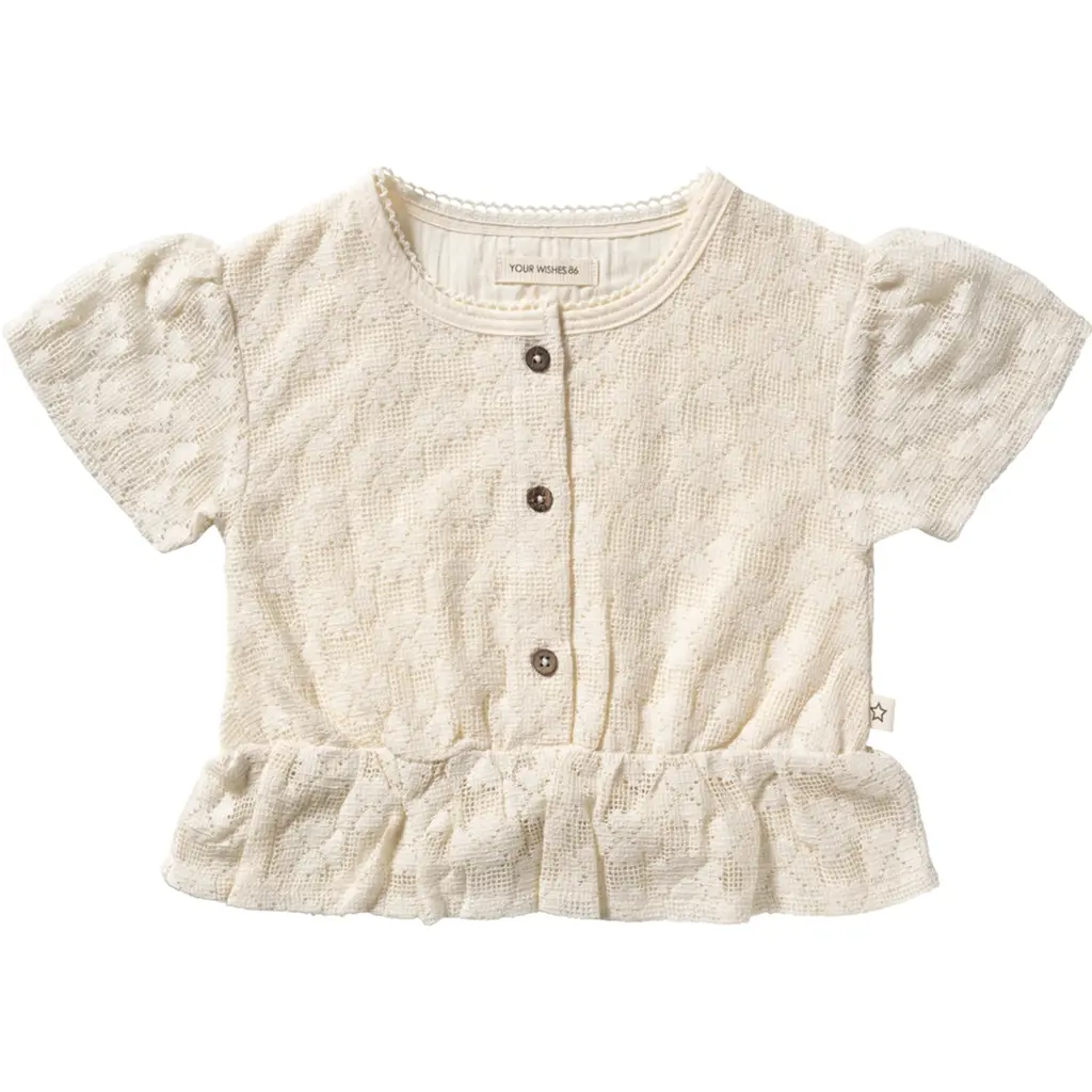 T-shirt Floral lace (white swan)