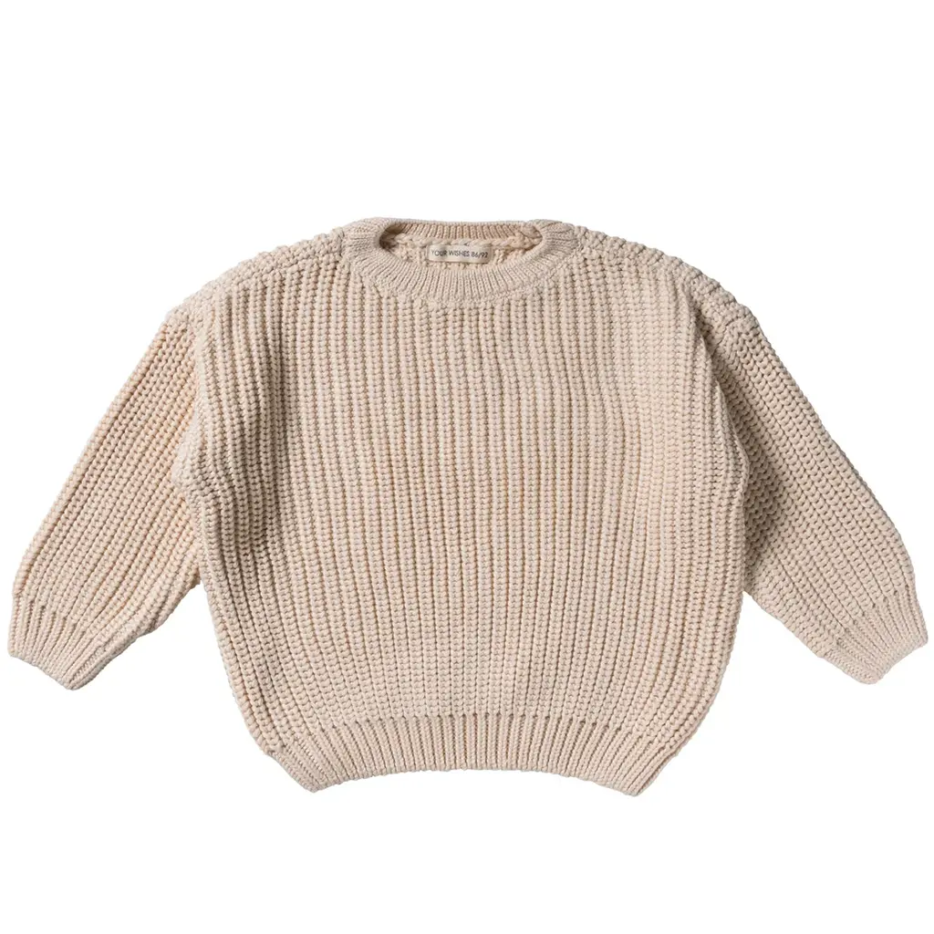 Gebreide trui oversized (ecru)