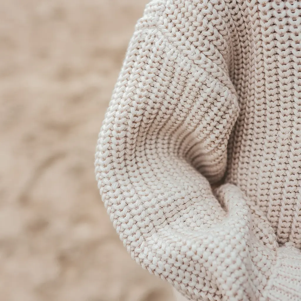 Gebreide trui oversized (ecru)