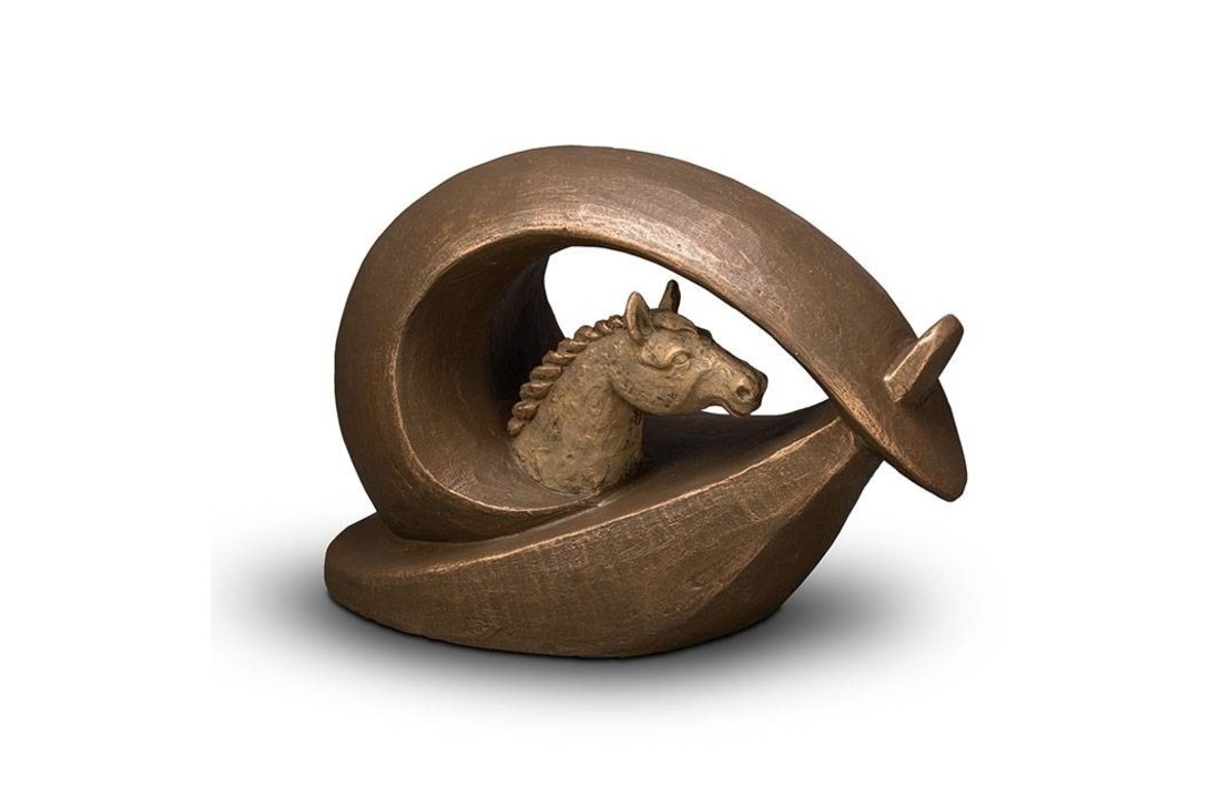 Keramisch Kunst Paard Urn