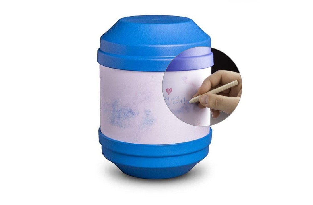 Beschrijfbare Bio Urn Blauw