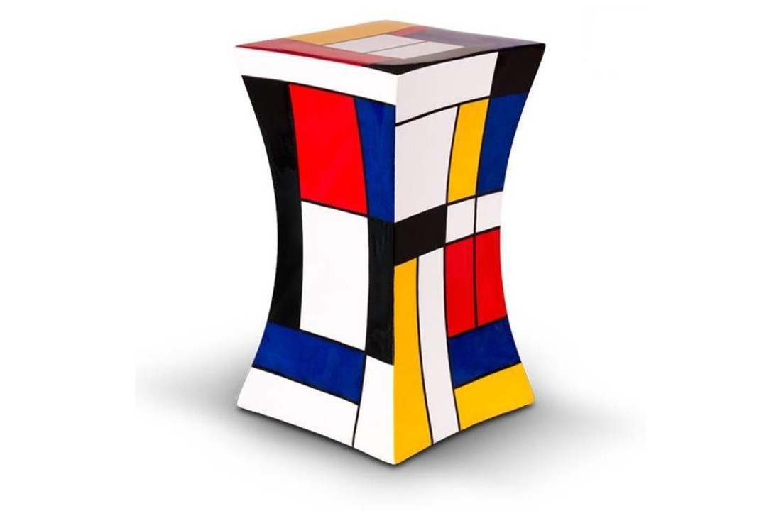 Glasfiber urn Diabolo multi color