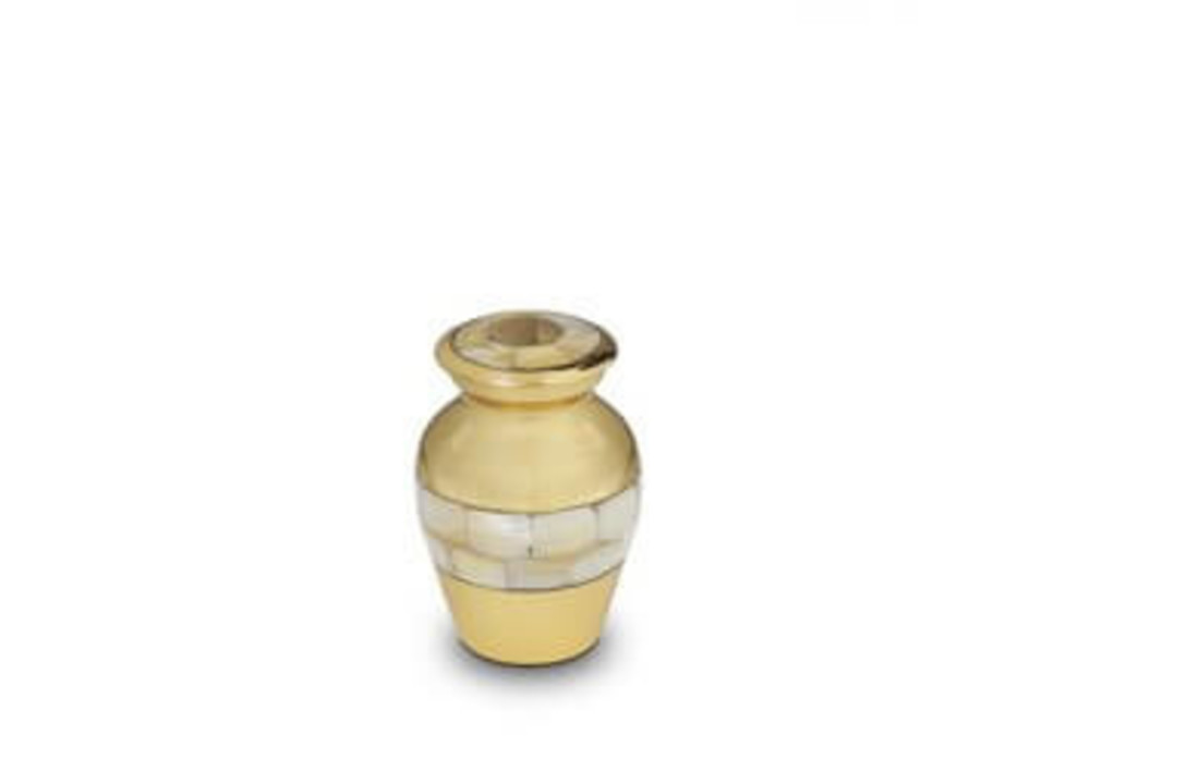 Mini Urn Metaal Lichtbeige