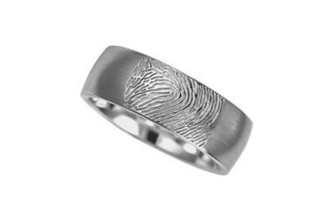Ring met Vingerafdruk Rond Mat