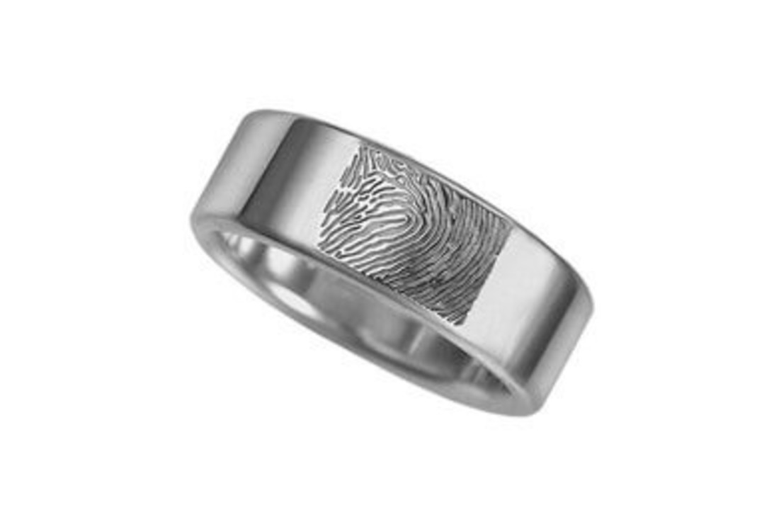 Ring met Vingerafdruk Breed