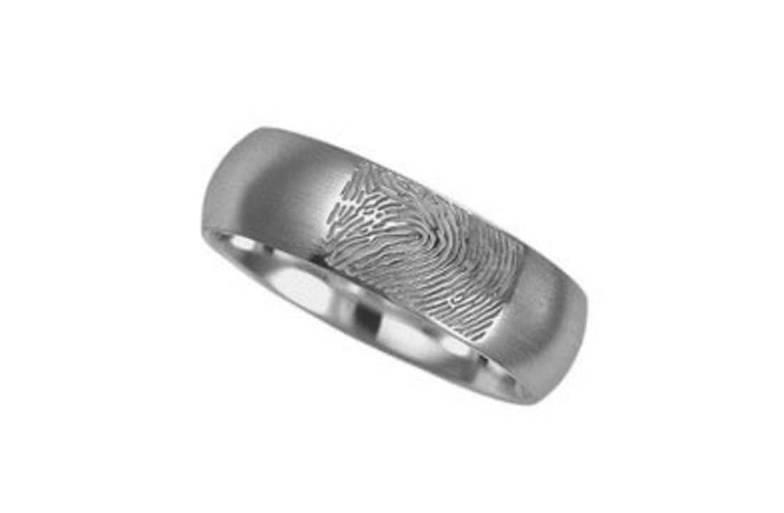 Ring met Vingerafdruk Bol Mat