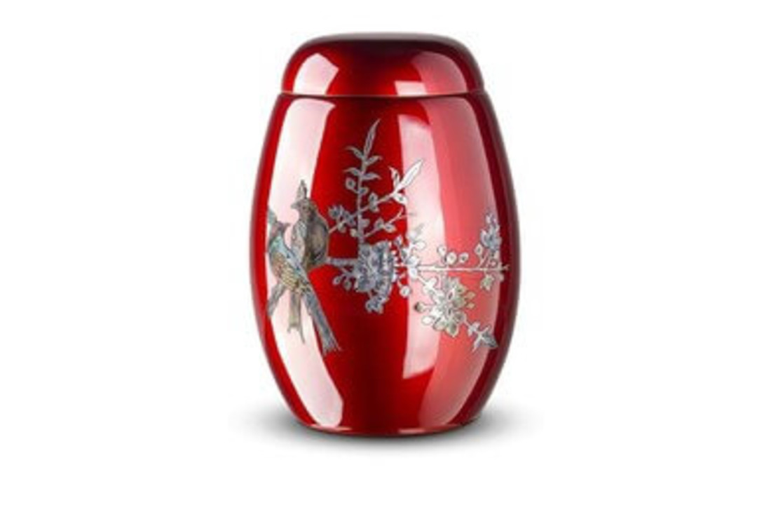 Glasfiber urn Rood Vogel