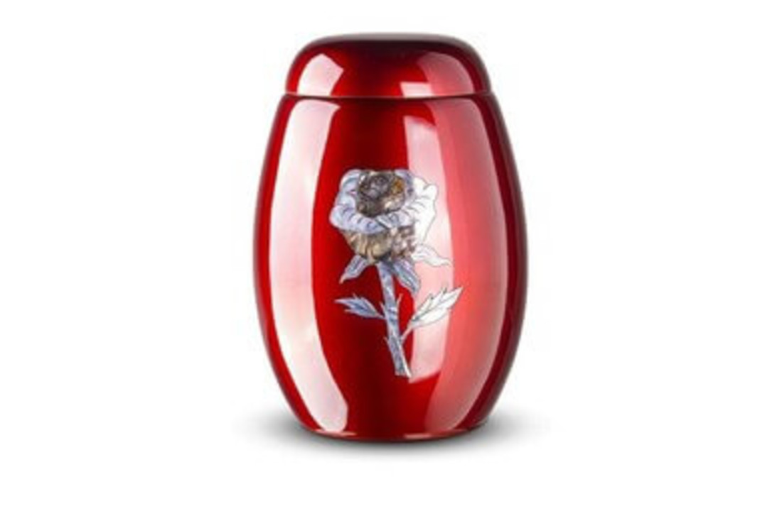Glasfiber urn Rood Roos