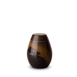 Mini Marmeren Urn "Dark Flames"