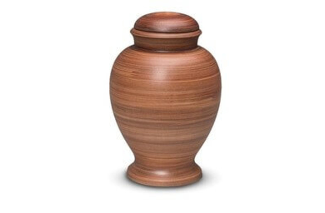 Biologische urn Bruin