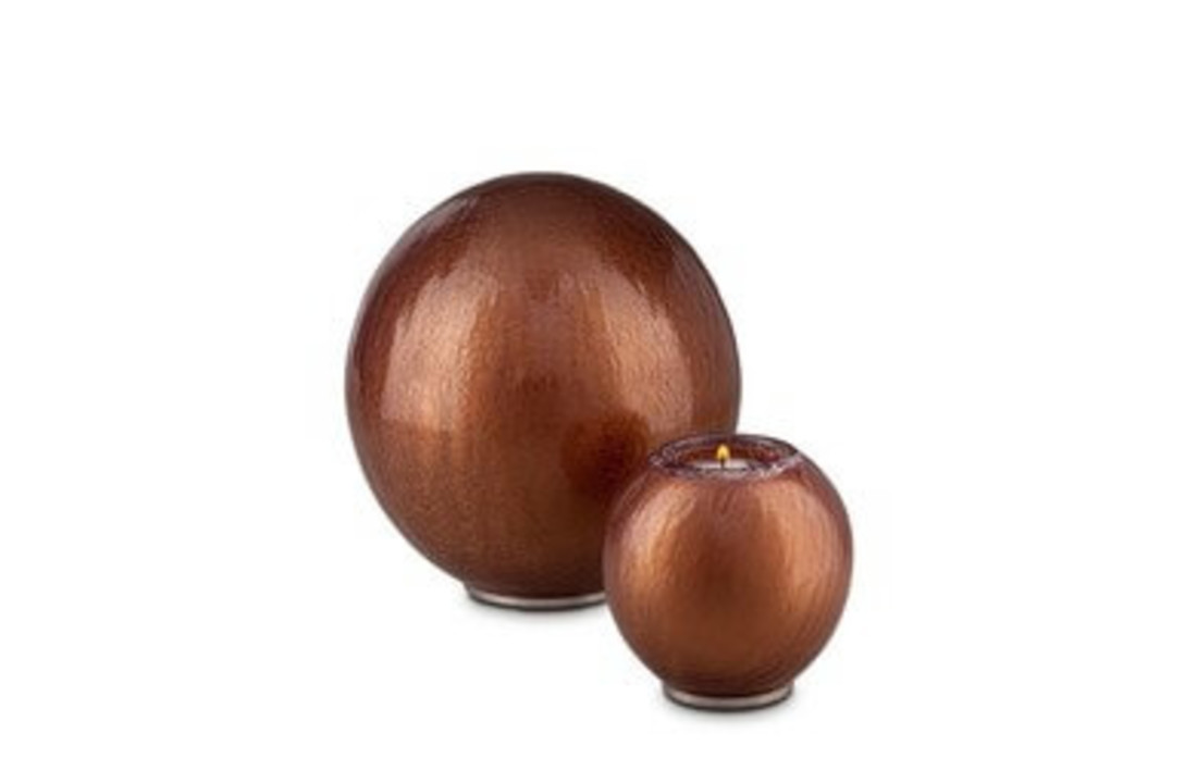 Glazen Urn Brons