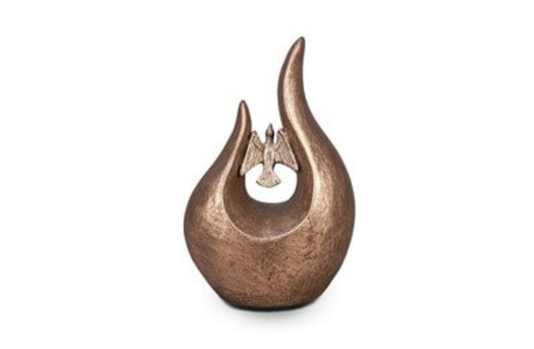 Keramische Urn Vogel