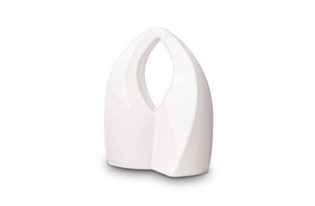 Keramiek Witte Urn Boog