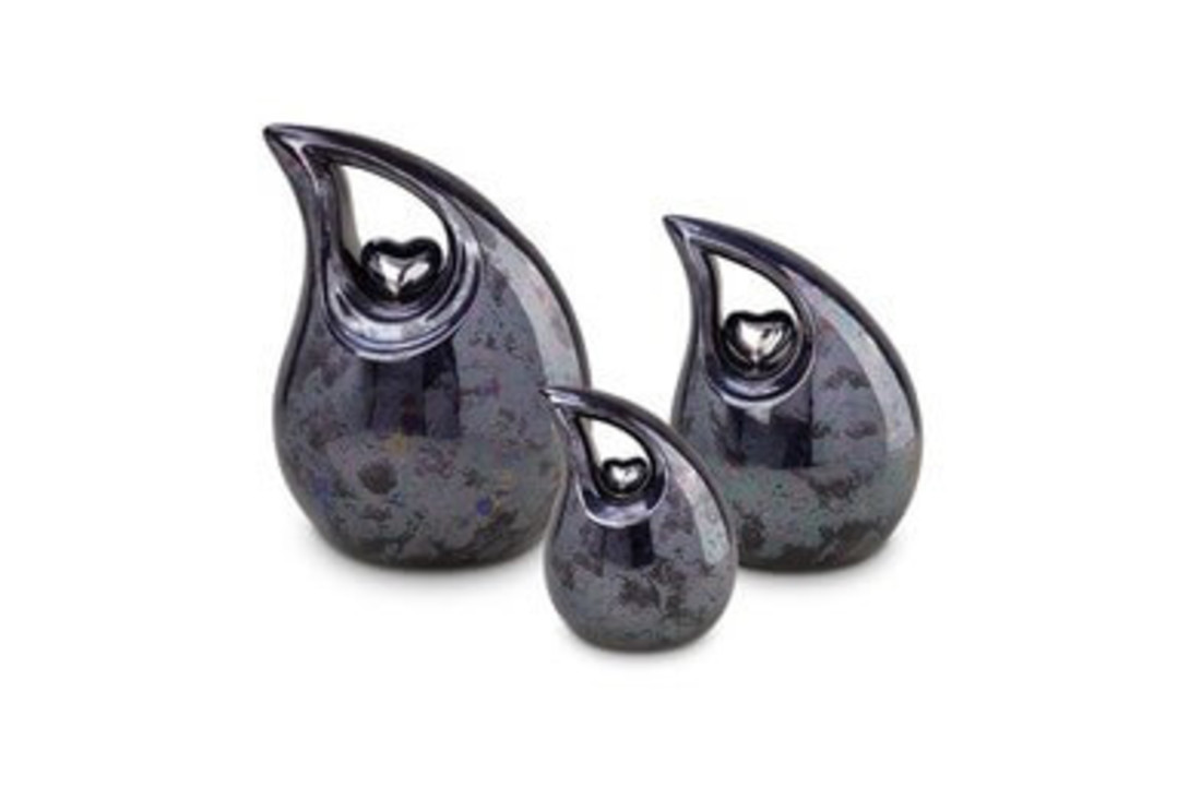Keramisch Traan Urn Blauw