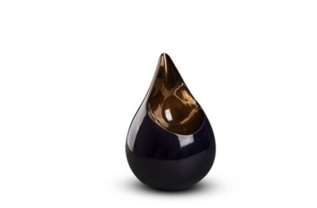Kleine Druppel Urn Brons