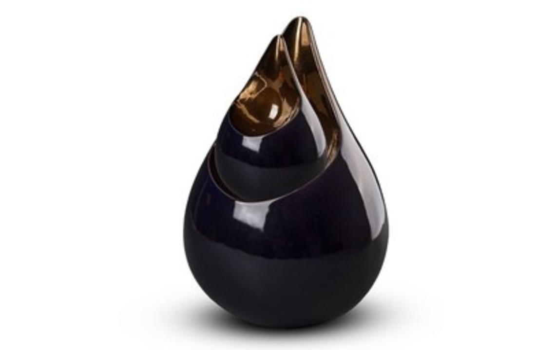 Kleine Druppel Urn Brons