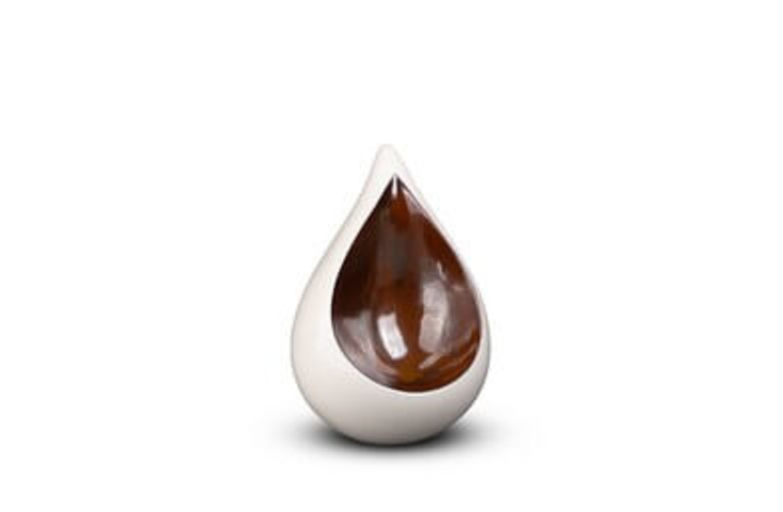 Kleine Druppel Urn Unique Wit